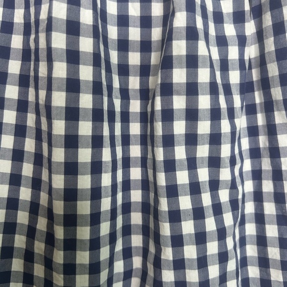 Madewell Smocked Gingham Off-the-Shoulder Top Blue Size XS - Picture 4 of 6